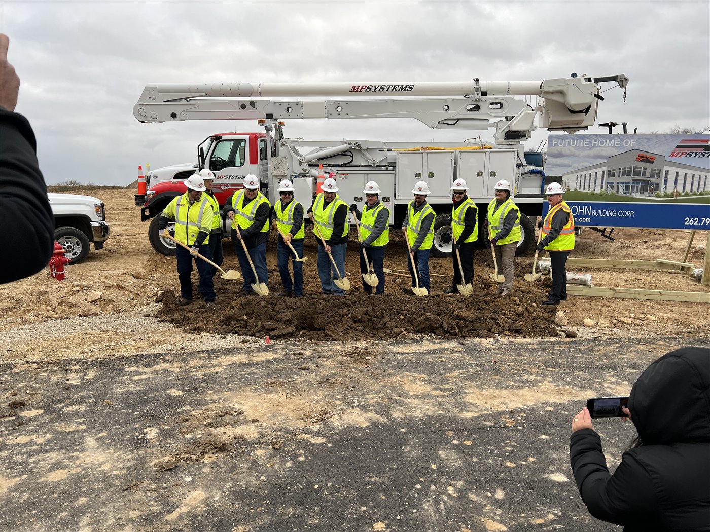 MP Systems groundbreaking ceremony at the East Troy Business Park
