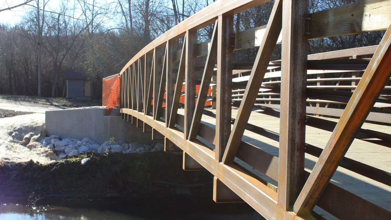Oak Leaf Trail Bridge over Root River